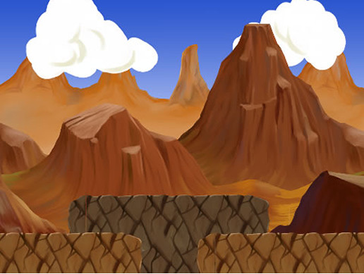 D Desert Side Scrollerplatformer Pack By Super Brutal Assets