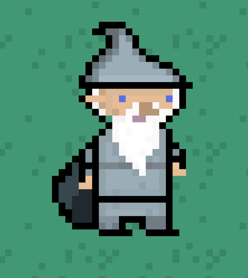 Animated D Pixel Wizard Sprite Sheet By Zys