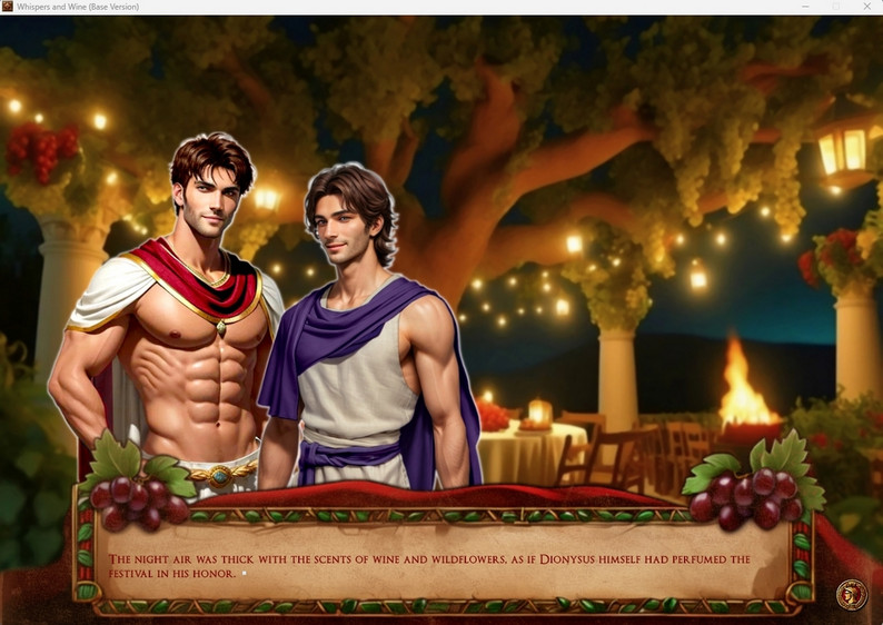 Whispers And Wine Historical Gay Romance Visual Novel About Emperor Hadrian And Antinous By