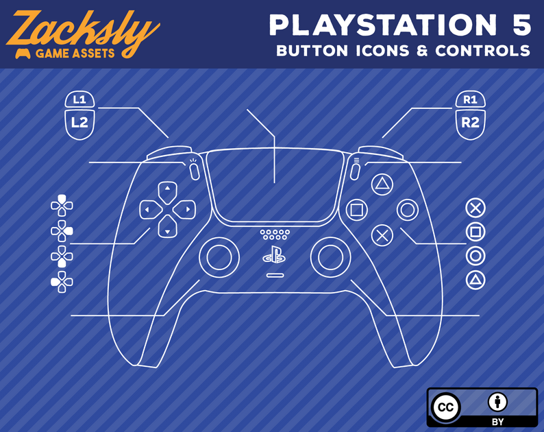 Ps Button Icons And Controls By Zacksly