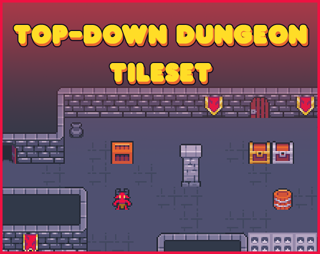 Top Down Dungeon Tileset By Ishtar Pixels