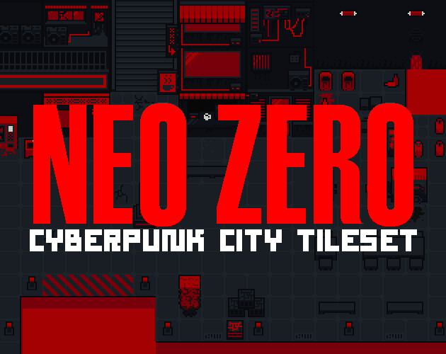 Neo Zero V Neo Zero Cyberpunk City Top Down Tileset By Yanin