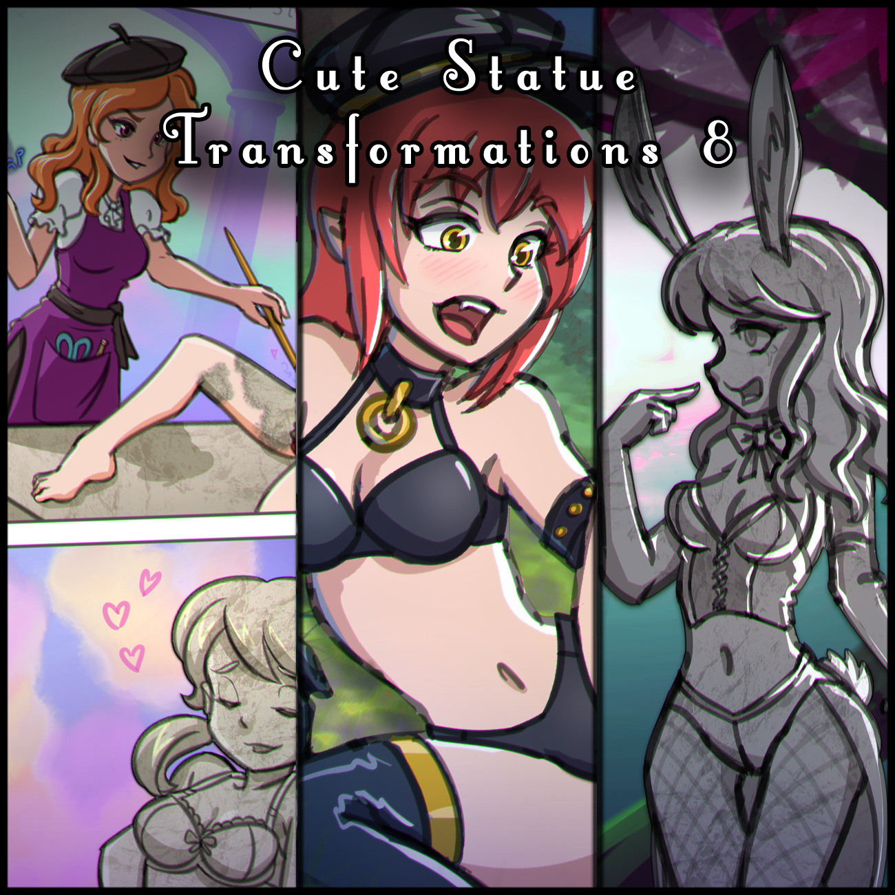 Cute Statue Transformations By Stickyscribbles