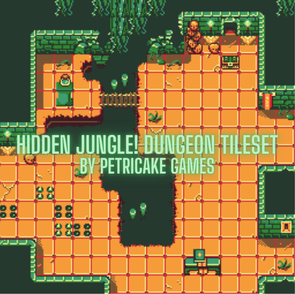 Hidden Jungle Dungeon Tileset By Petricakegames