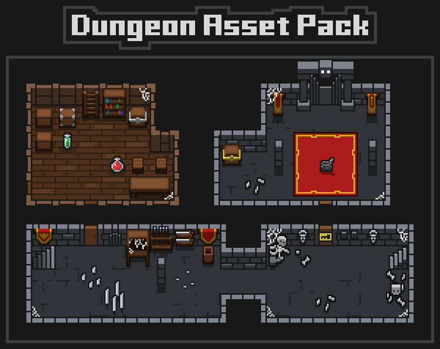 Rpg Roguelike Dungeon Asset Pack By Lazy Fox