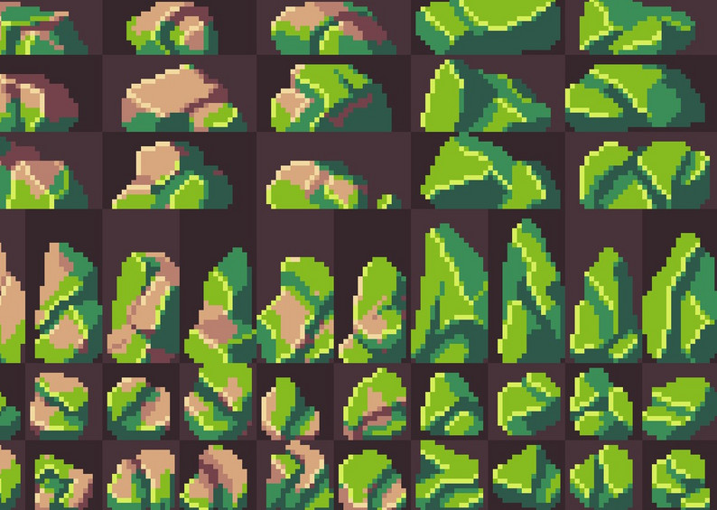 Pixel Art Rocks Pack! by Pixel Overload