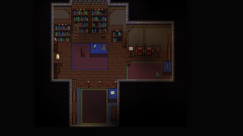 Medieval Library Top Down Tileset (MV/MZ layout) by mftinyturtle