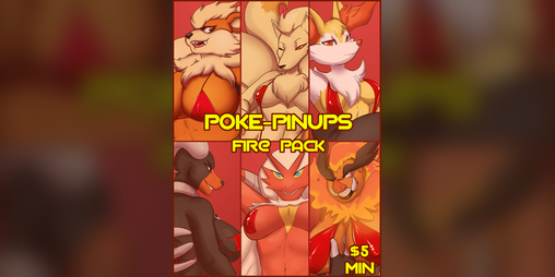 Cover image for POKE-PINUPS: Fire Pack 1