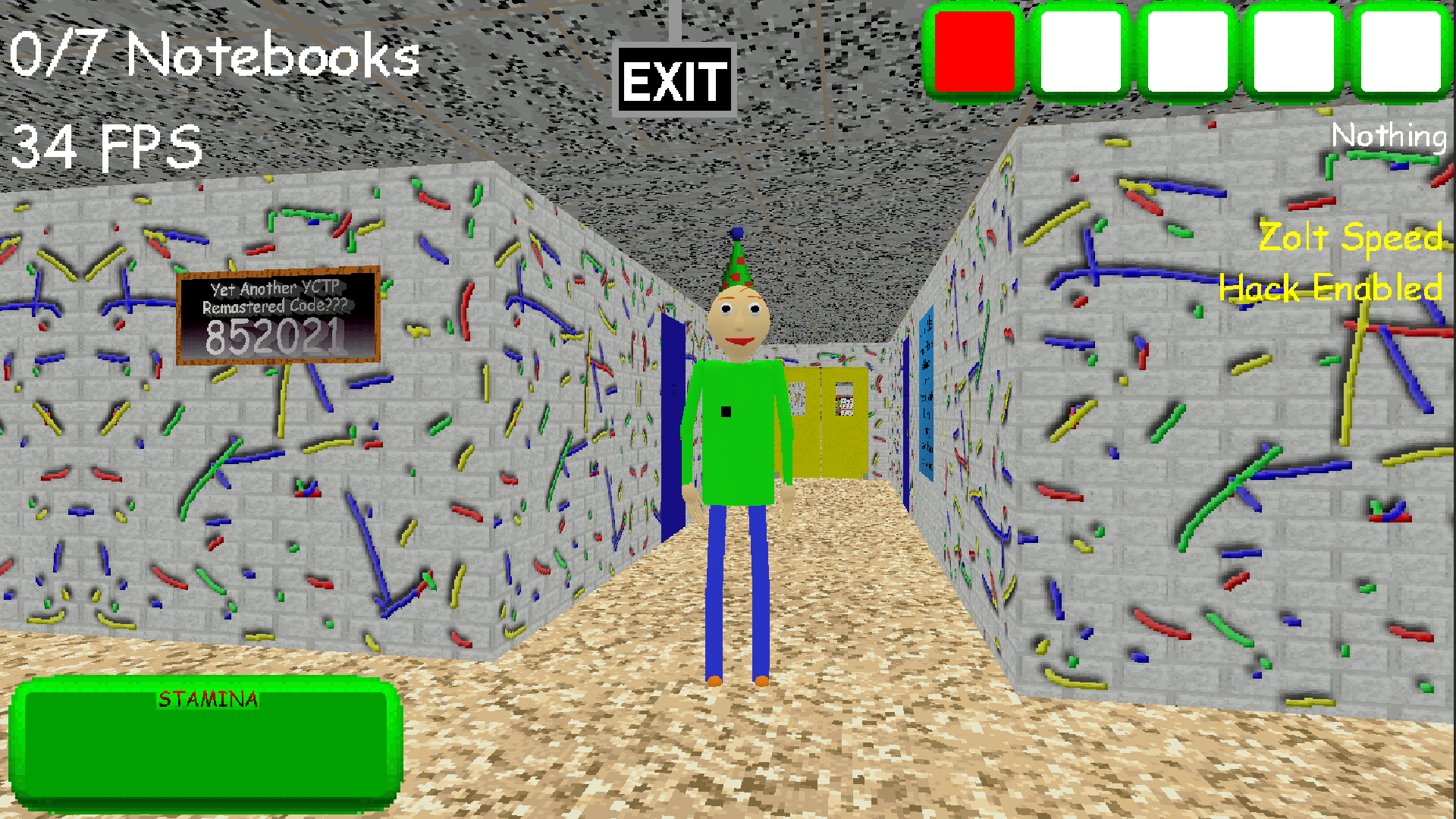 Baldi's Fun New School Remastered 1.4.4 Update Gameplay 