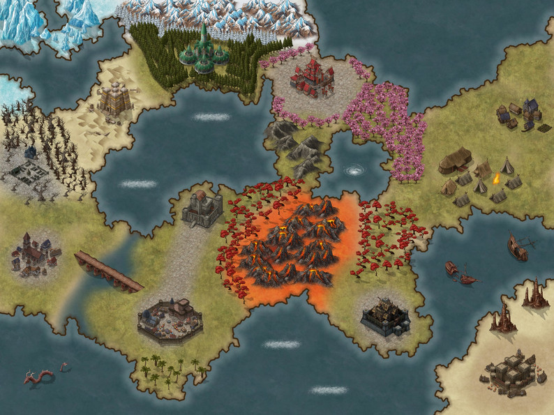 Computer Game Map Rpg Table/Game RPG Map in 2k and 4k resolutions by Azuria & Vermeil