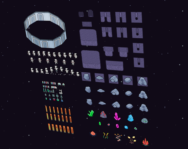 Space Exploration - A Top Down Rpg Asset Pack By Arcade Island