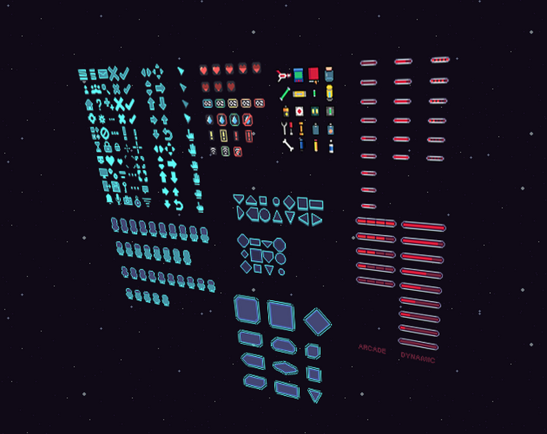 Space exploration - A top down RPG asset pack by Arcade island