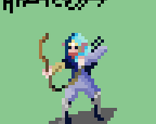 Pixel art 32x32 Archer girl