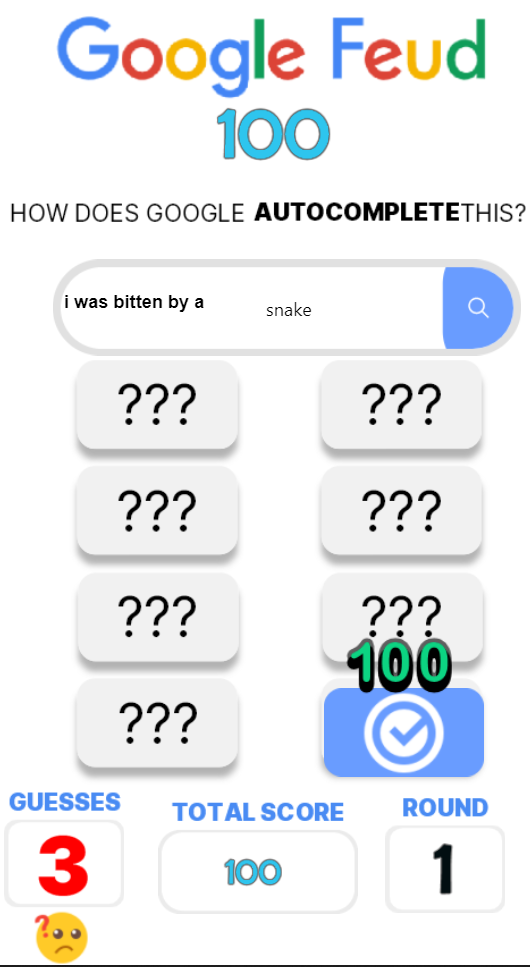 GOOGLE FEUD free online game on