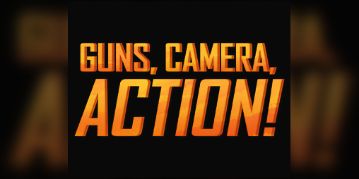 Cover image for Guns, Camera, Action!