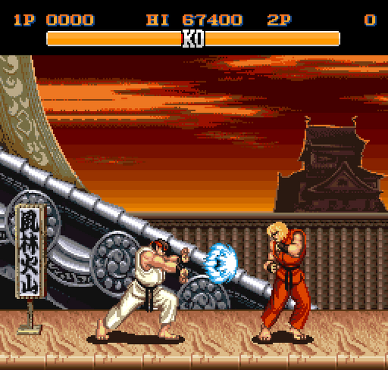 Street Fighter 2 - Amiga (OCS-ECS) Tech Demo by NeesoGames