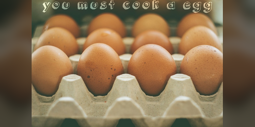 Cover image for YOU MUST COOK A EGG
