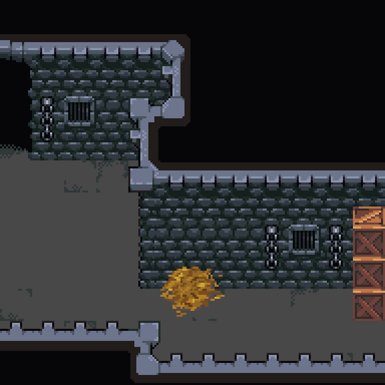 [CC 1.0] Free Top Down Dungeon Tileset by Quintino Pixels