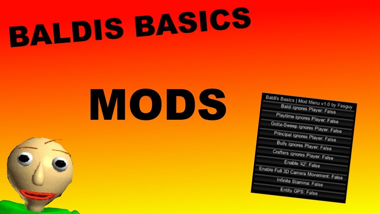 El baldi basic mod menu by Wuichi014 - Game Jolt