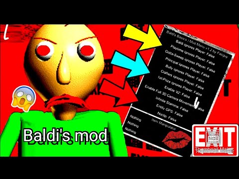 Guide to Baldi's Basics Mod Menu by ROSS'S SUMMER SESSIONS