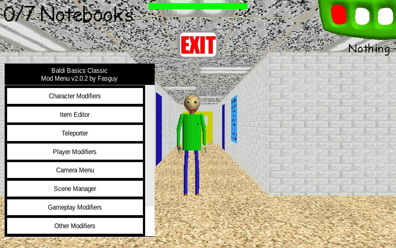 Baldi's Basics: After Hours (made using Fasguy's BBC mod menu) :  r/BaldisBasicsEdu