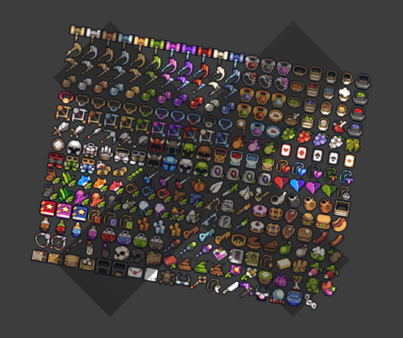 280+ MORE 16x16 RPG Items by RunninBlood