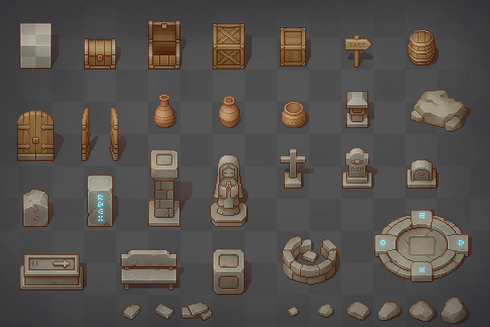 Top 5 of top-down pixel-art assets from itch.io – 🐧