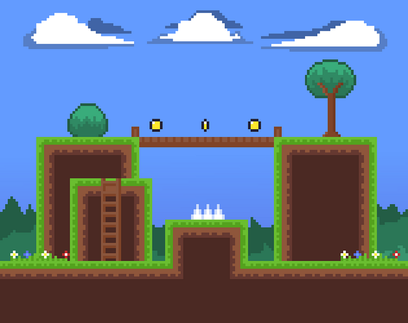 Pixel Tileset 8x8 by Disven