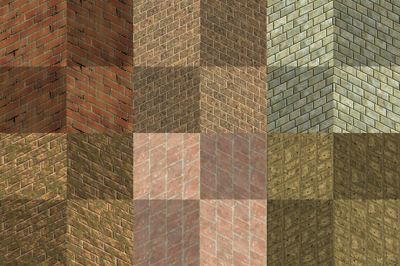 Isometric Wall Texture Pack by Screaming Brain Studios