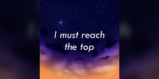 Cover image for I must reach the top