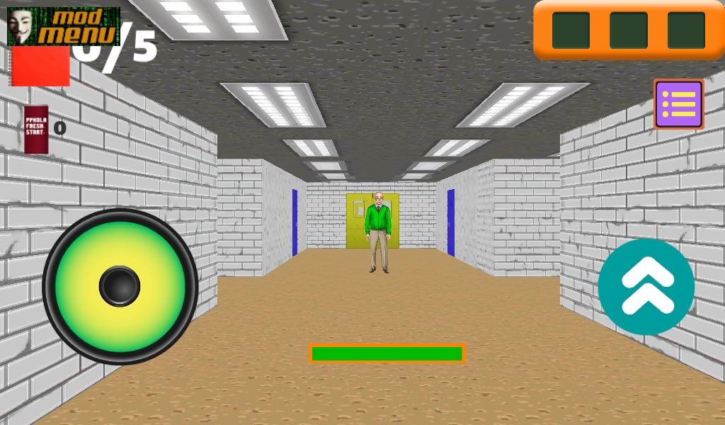 Baldi's Basics in Education mod menu by Groovy Gamer