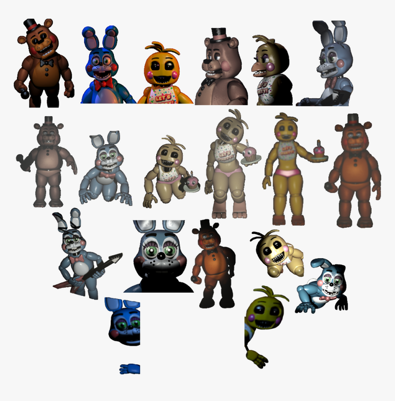 FNaF Photoshop Asset Packs by FridayNightGachaTrap