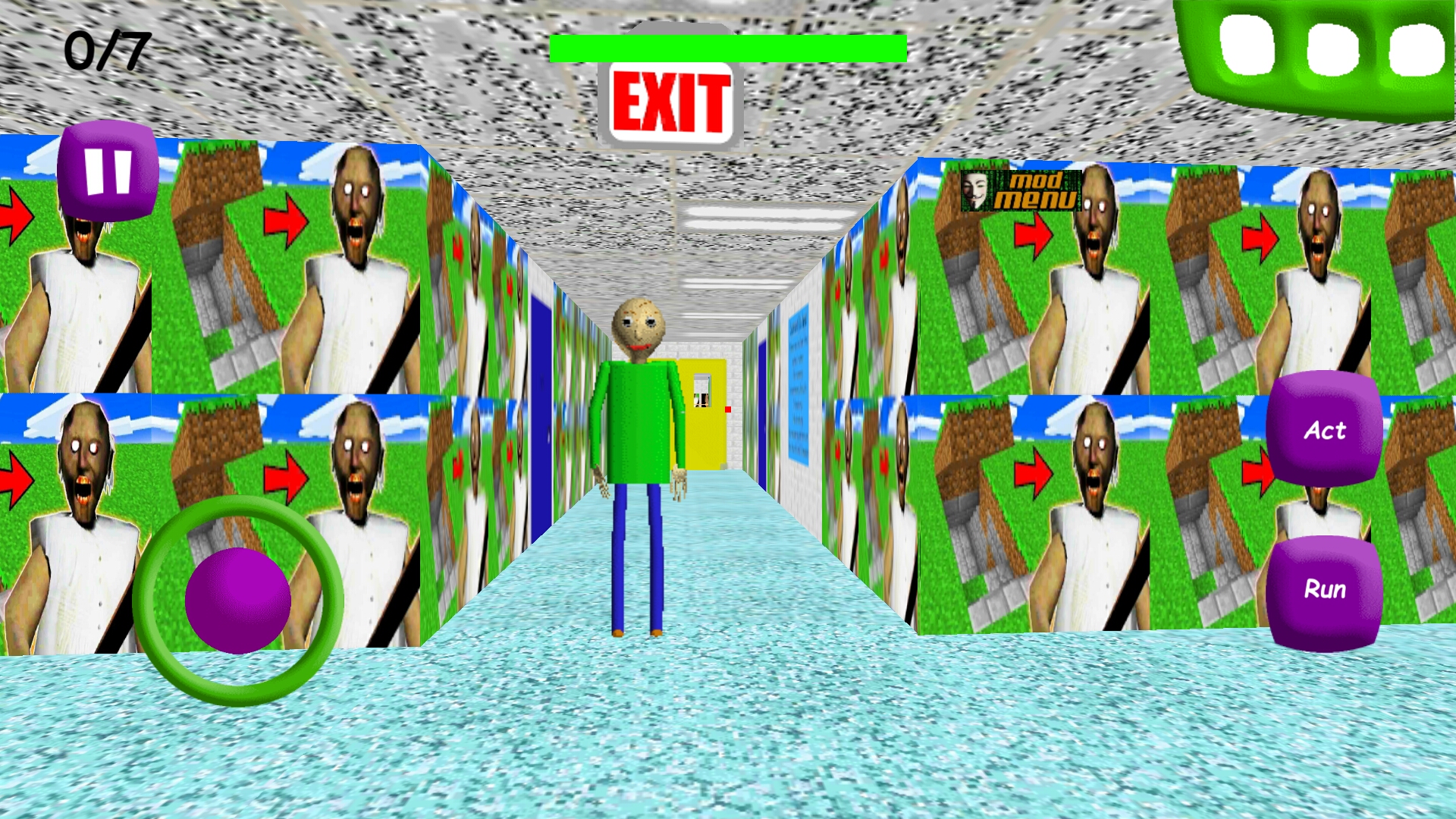 Baldi's Basics in Education mod menu by Groovy Gamer