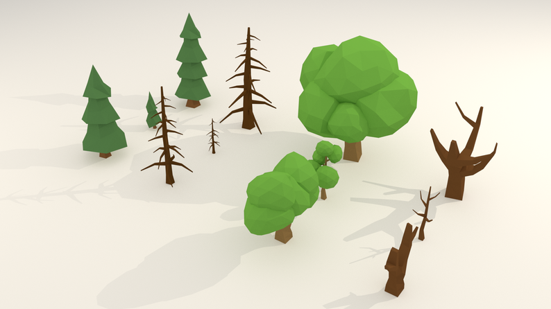 Low Poly Forest Pack By Jaks