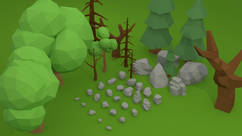 Low Poly Forest Pack by Jaks