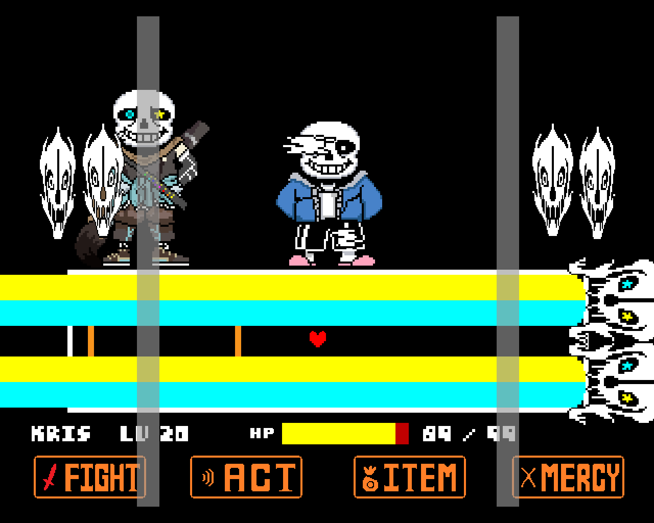 Ink Sans BOSS FIGHT 1 2 Project by Sassy Flare