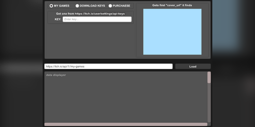 Cover image for Itch API Reader