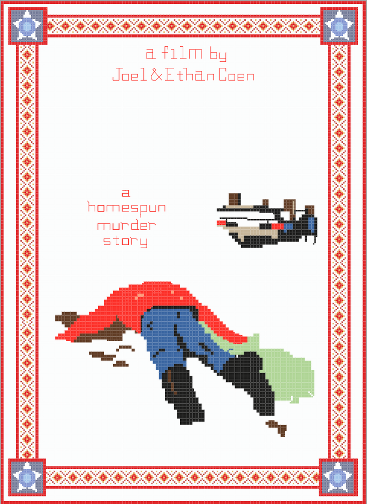 Fargo Movie Poster Cross Stitch Pattern by rip_in_pepperinos