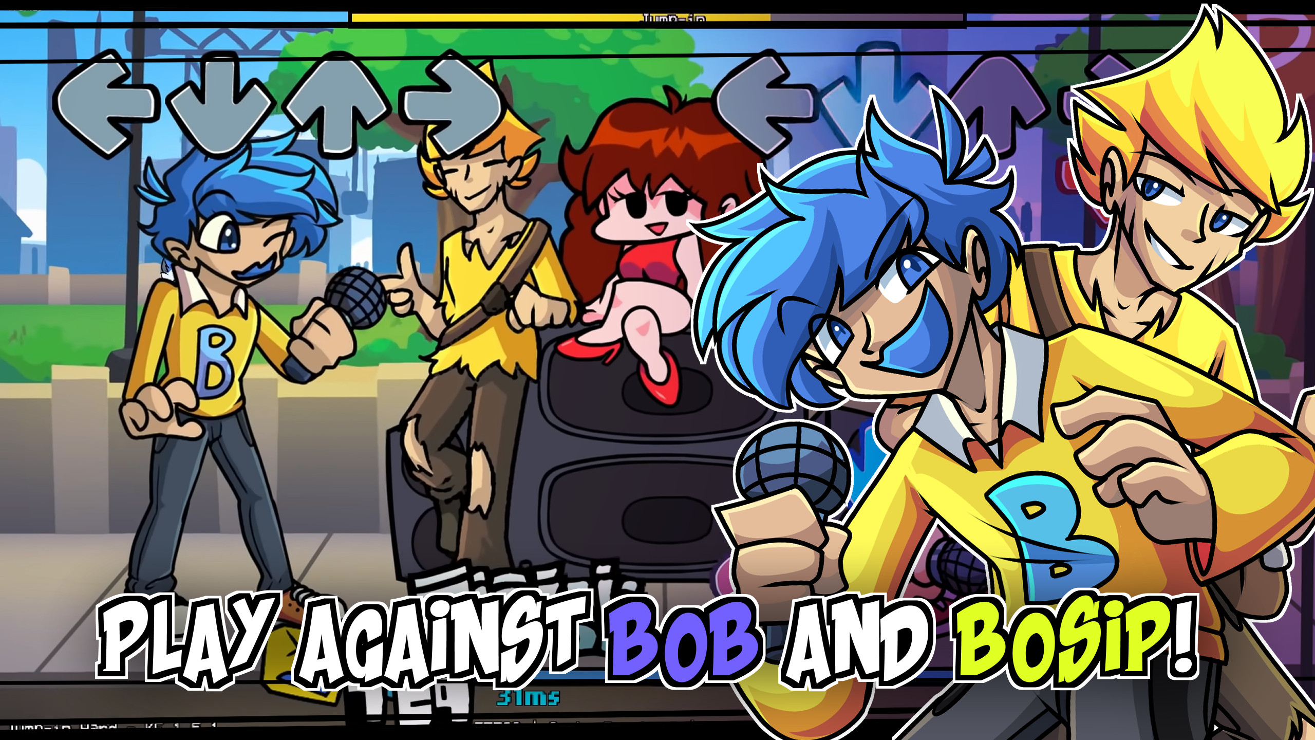 FNF Bob and Bosip mod play online, FNF vs Bob and Bosip unblocked download