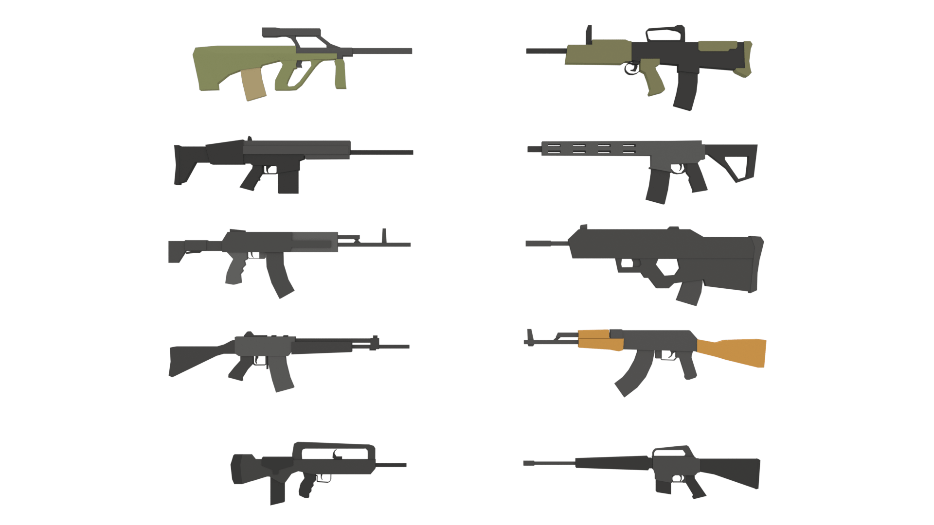 Low Poly Rifle Pack by Jaks