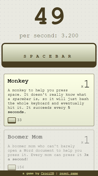 Space Bar Clicker::Appstore for Android
