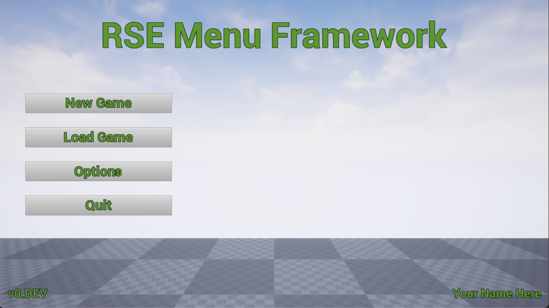 Re Framework Menu RSE Menu Framework - Settings, Save/Load, + More by royalmanor