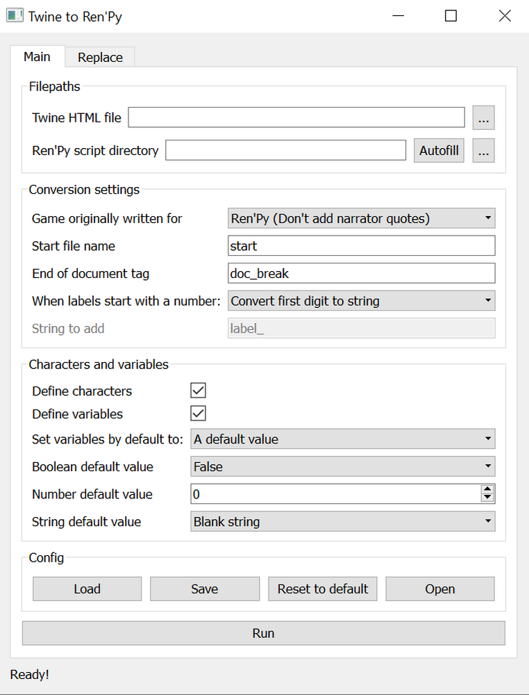 Twine to Ren'Py Tool by ludowoods