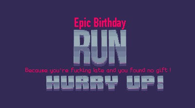 Epic Birthday run because you're fucking late and you found no gift ! Hurry up! Xavier ultimate ninja platinum edition