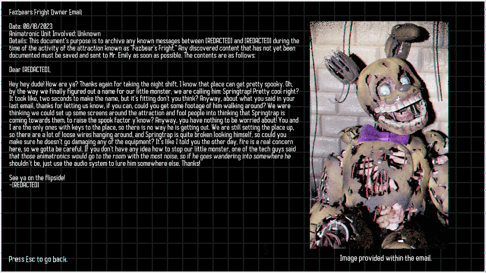 Five Nights at Freddy's Archives - The Game Hoard