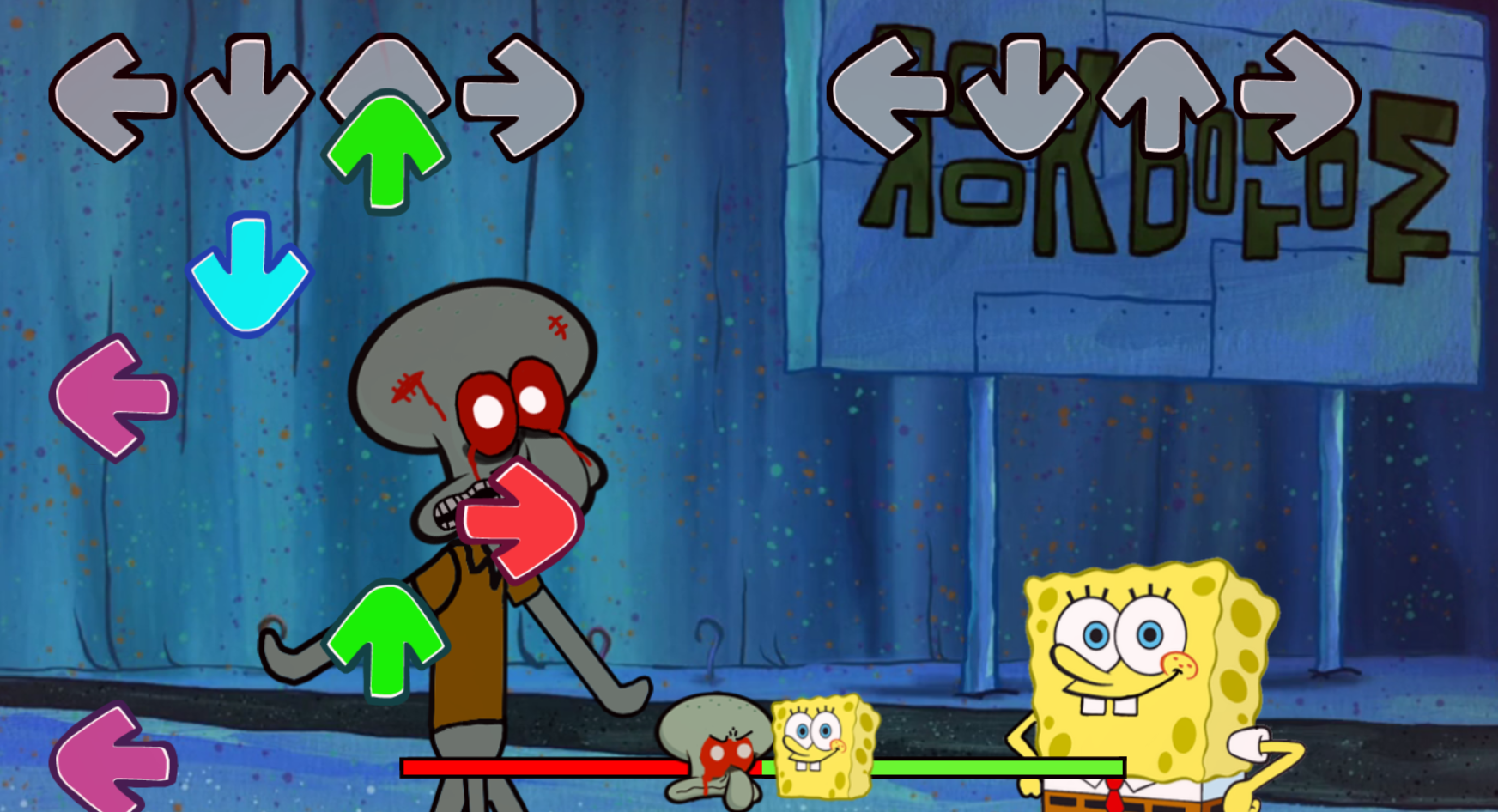 Friday Night Funkin' - V.S Squidward Mod (Spongebob Update) by ShowBiz