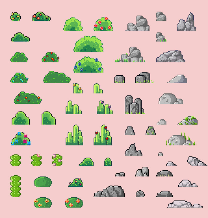 Nature tileset 16- bit by MariaParraGames