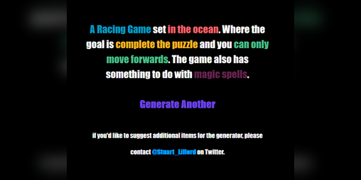 The Game Design Idea Generator by Scared Square Games