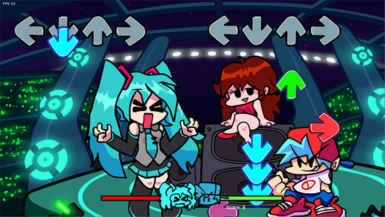 Friday Night Funkin' + Hatsune Miku [Full Week] By Mod Share Cookie