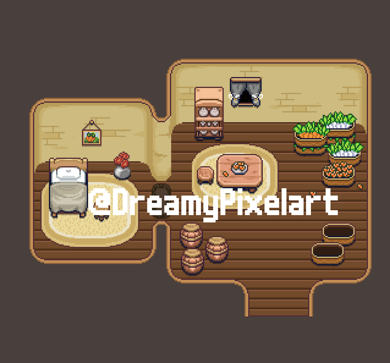 Pixel-Art Interiors(Free) by DreamyPixelArt